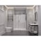 Anzzi 48 in. x 76 in. H Sliding Frameless Shower Door in Matte Black w/ Tsunami Guard Tempered Glass SD-FRLS05701MB - alternate 2